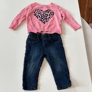 Baby Gap Sweater + Blue Jeans
